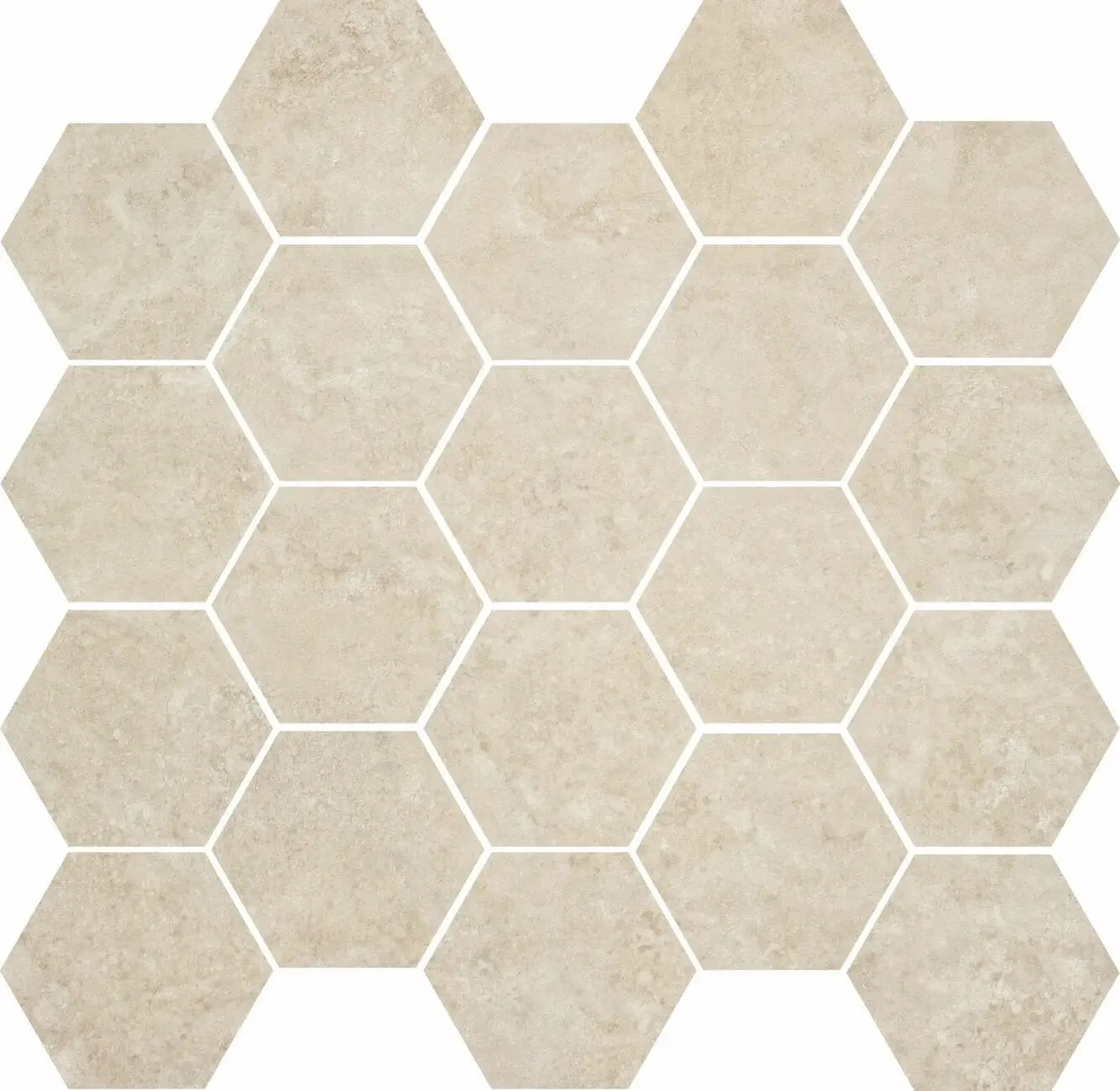 Lustra Natural Hex Mosaic .51 SF/PC