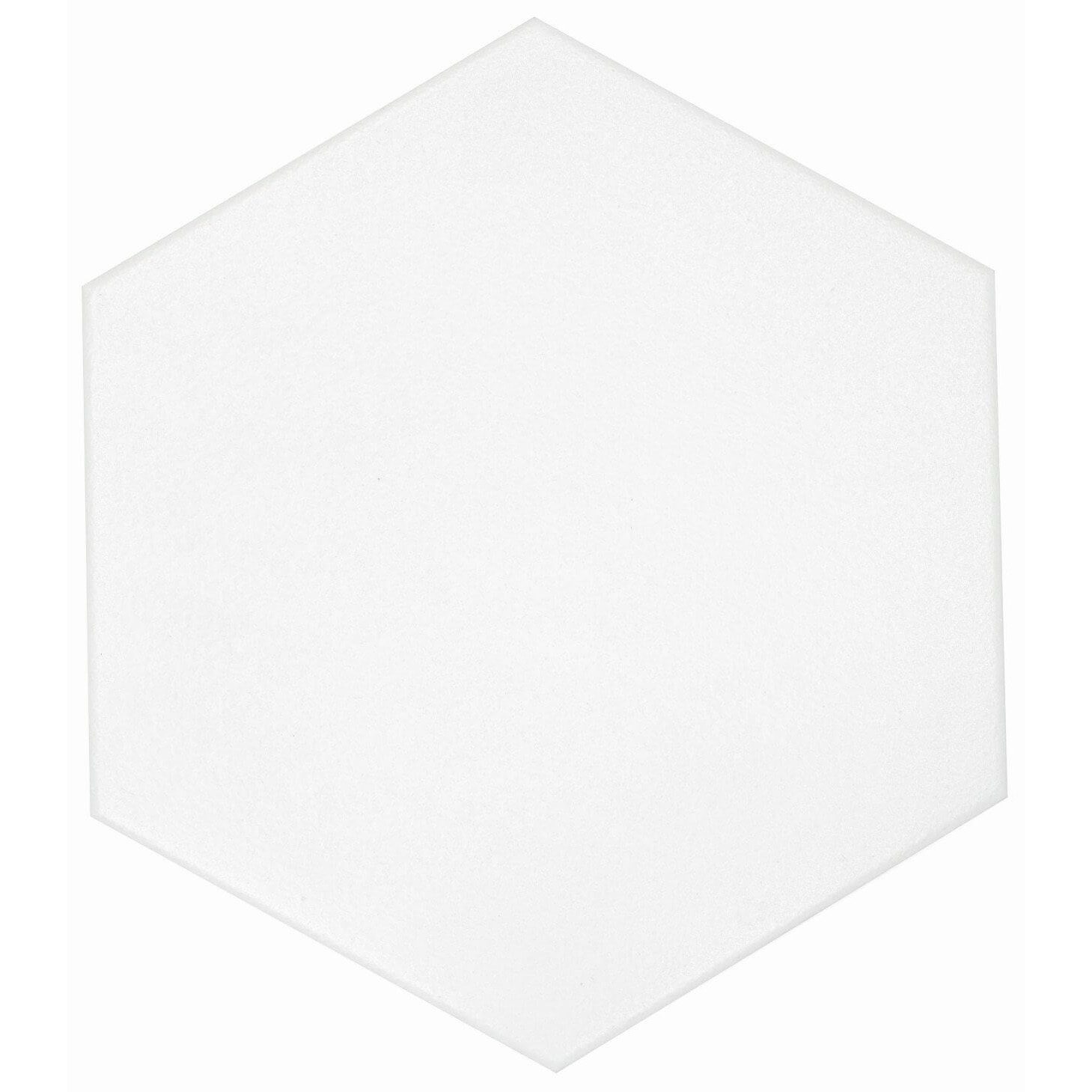 8x9 Hive Solid Chalk Hexagon Matte