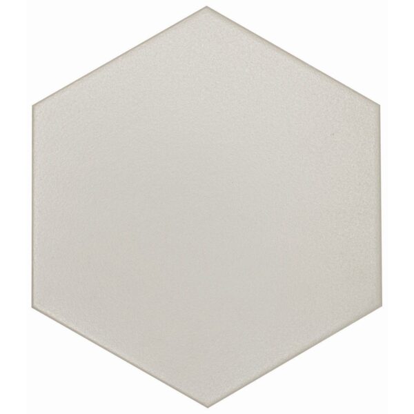 8x9 Hive Solid Dove Hexagon Matte