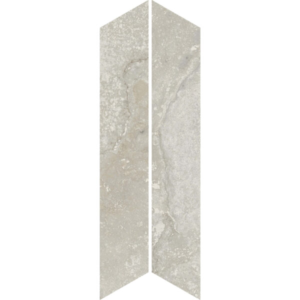 4x21 Majesta Bianco Reale Chevron Matte