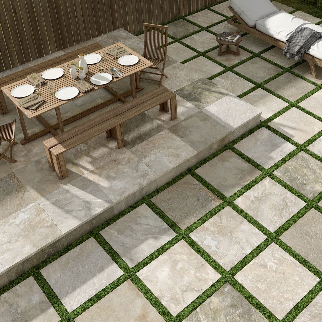 24x24 PorceStone Light 2CM Paver - Image 2