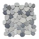 12x12 Tumbra Silver Mist Sliced & Tumbled