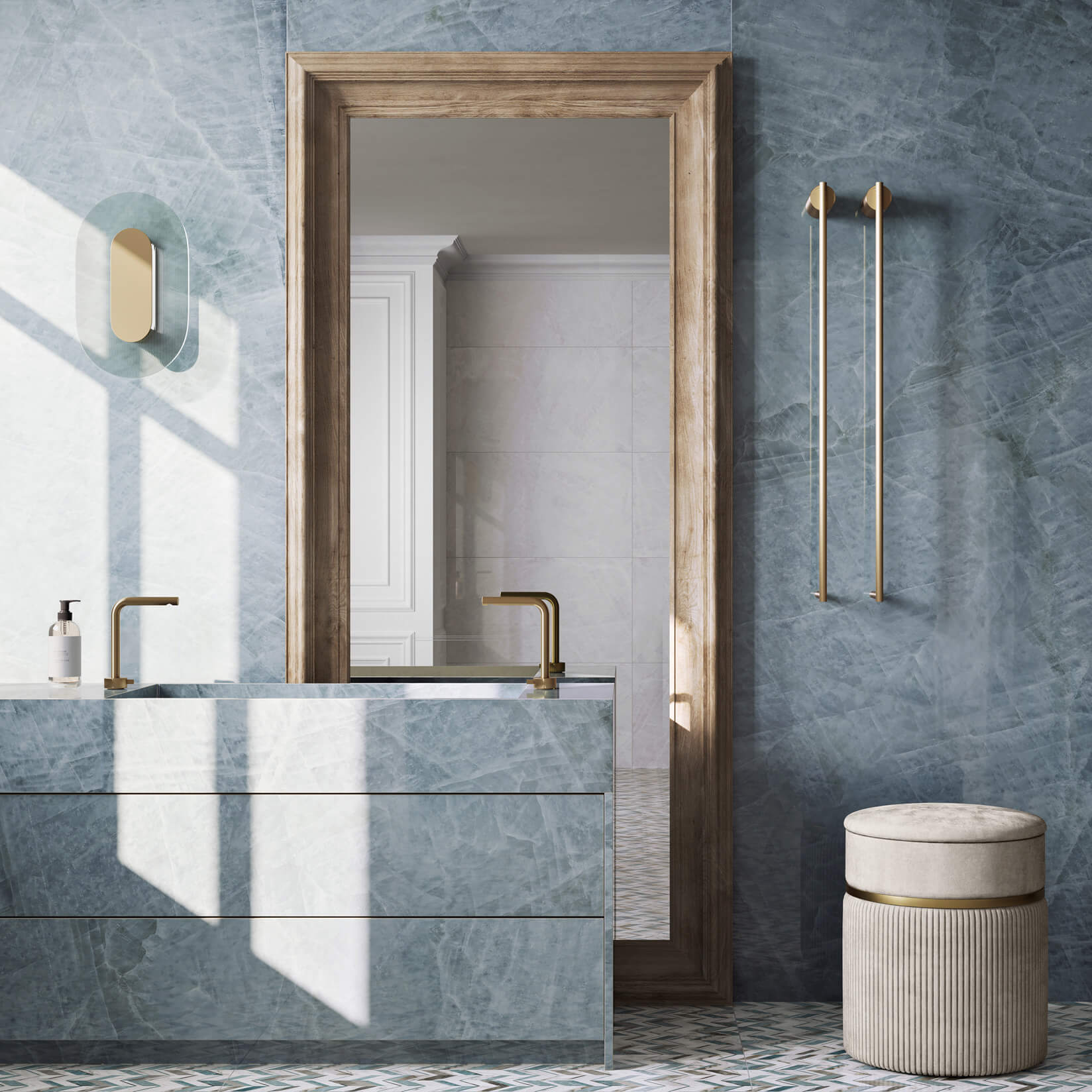 24x48 Costella Blu Polished - Image 2