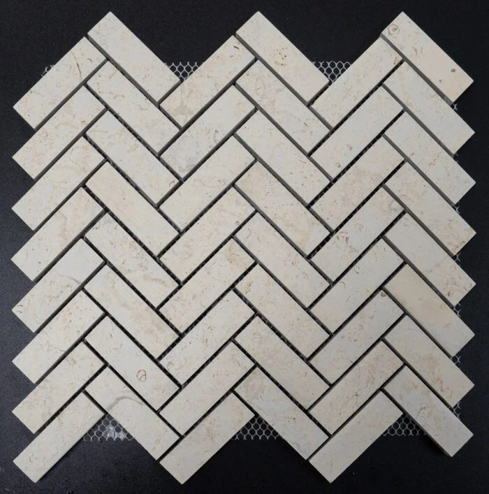 1x3 Nautica Sand Herringbone Matte