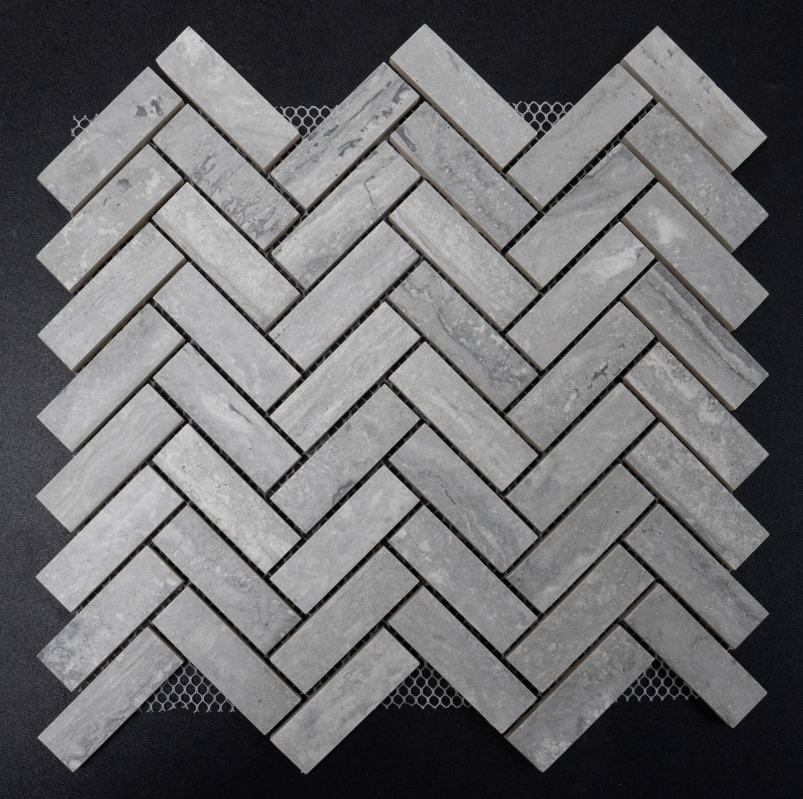1x3 Sierra Iron Herringbone Matte